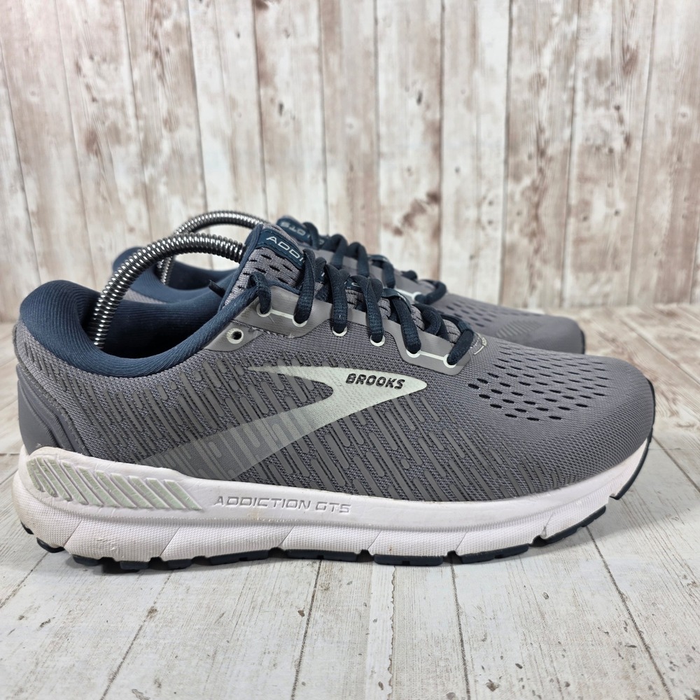Brooks Addiction GTS 15 Womens Grey Running Shoes 1203521D099 Size 10 Wide D
